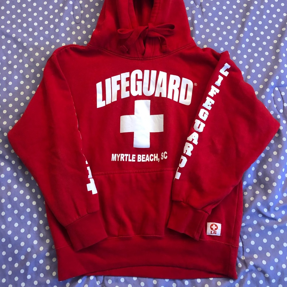 Red Lifeguard Hoodie